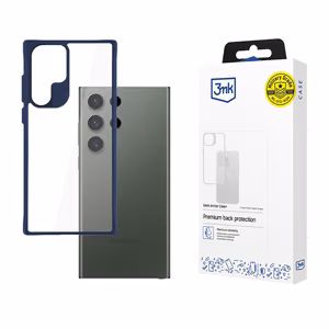 3mk Satin Armor Viedtālruņa apvalks Zila Samsung Galaxy S24 Ultra - caurspīdīgs