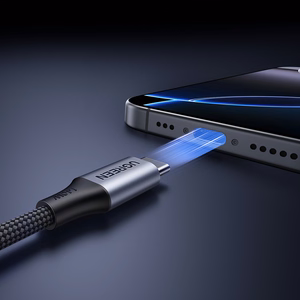 Ugreen 2in1 USB-C kabelis - 2xUSB-C PD 140W 2m - melns