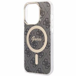 Guess 4G MagSafe viedtālruņa apvalks iPhone 14 Pro - melns