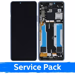 LCD Displejs Saderīgs ar Sony Xperia 10 III Zils Original (Service Pack)