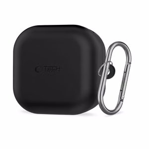 Tech-Protect Silikona Hook Maciņš for Samsung Galaxy Buds 4 / 4 Pro - melns