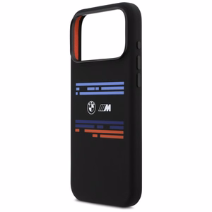 BMW M Silicon Horizontal Line MagSafe macins iPhone 17 Pro Max - melns
