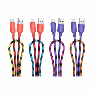 Kabelis USB A uz Micro USB Hoco 2,4A 1 m X116 gradienta violeta