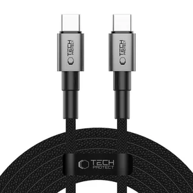 Tech-Protect UltraBoost DNA USB-C PD100W/5A kabelis 300cm - pelēks