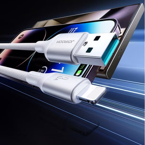 Joyroom S-A28 Flash sērijas 3A USB-A - Lightning kabelis 2m - balts