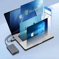 Orico AM2C3-2N divu disku ietvars diviem M.2 NVME USB-C 3.2 10Gb/s diskiem - pelēks