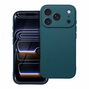 Matētais viedtālruņa apvalks (m) IPHONE 17 Pro - tumši zaļš