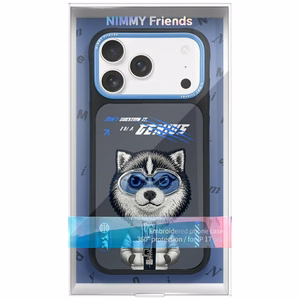 Nimmy Cool&Cute 2.0 vilka viedtālruņa apvalks iPhone 17 Pro - melns