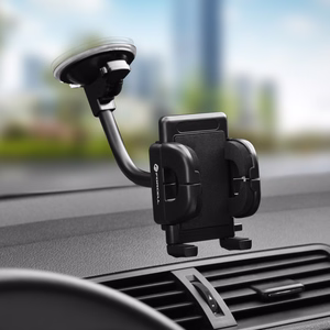 FORCELL F-GRIP Regular 17 cm auto turētājs vējstiklam / paneļim / ventilācijas atverei melns