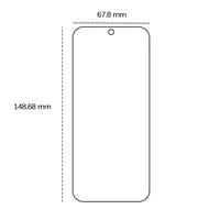 Rūdītais stikls 2,5D paredzēts Google Pixel 9 / 9 Pro