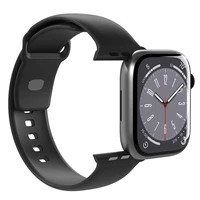 Puro Icon silikona siksniņa Apple Watch 42/44/45/49 mm - melns (2 gab.)