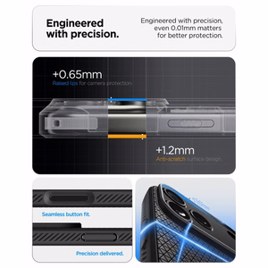 Spigen Liquid Air maciņš modelim iPhone 18 Pro Max / 17 Pro Max – krāsa: matēta melna