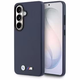 BMW M Metal Logo MagSafe Case for Samsung Galaxy S26 - Navy Blue