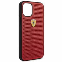 Ferrari FESPEHCP12SRE iPhone 12 mini 5.4 sarkans viedtālruņa apvalks On Track perforēts