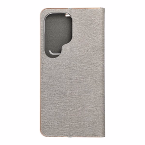 LUNA Book Gold viedtālruņa apvalks SAMSUNG S26 Ultra sudrabains