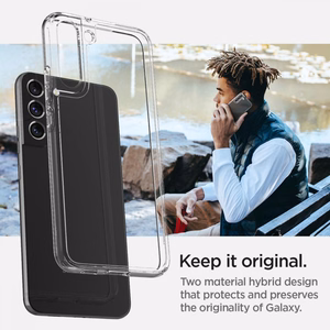 Spigen Ultra Hybrid viedtālruņa apvalks Samsung Galaxy S22 - Caurspīdīgs