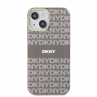 DKNY IML Mono un svītras Magnētiskais viedtālruņa apvalks iPhone 15 / 14 / 13 - bēša