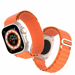 Sporta siksna ar sprādzi Apple Watch 9 / 8 / 7 / 6 / SE / 5 / 4 / 3 / 2 / 1 (41, 40, 38 mm) Dux Ducis siksna GS versija - oranža