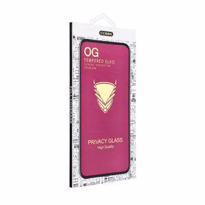 OG 6D Premium Privacy Glass privātuma aizsargstikls ierīcei iPhone 18, krāsa – melna