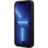 BMW Leather Carbon macins priekš iPhone 13 Pro Max - Melns