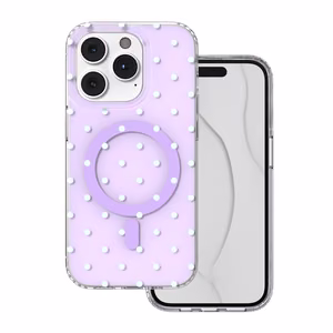 Bubble Dots Mag maciņš, paredzēts iPhone 14 Pro 6,1", violets