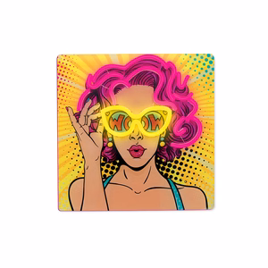 Neon ART LED POWER WOMAN yellow-purple FLA02 Forever Light