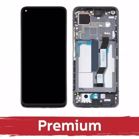 LCD Displejs Saderīgs ar Xiaomi Mi 10T / 10T Pro ar Frame / Cosmic Melns / OEM
