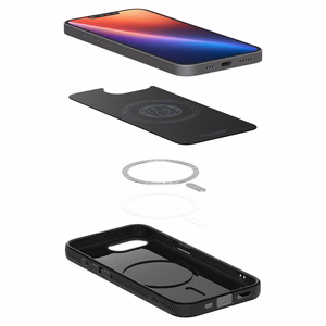 Spigen Liquid Air Mag MagSafe iPhone 16e apvalks - Matēts melns