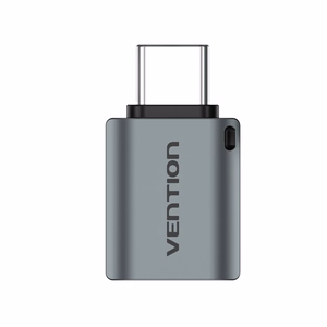 Vention USB-C tēviņš uz USB 3.0 mātīte OTG adapteris, pelēks, alumīnija sakausējums