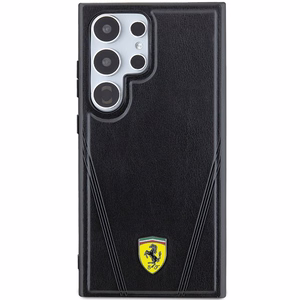 Ferrari Hot Stamp V Lines MagSafe чехол для Samsung Galaxy S24 Ultra - чёрный