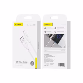 FONENG kabelis X63 Micro USB 2.1A 1M balts