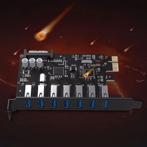 Orico PVU3 PCIe paplašināšanas karte ar 7 USB 3.0 pieslēgvietām galddatoriem – melns