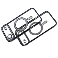Viedtālruņa apvalks Bling Magsafe Case for Iphone 17 Air - melns