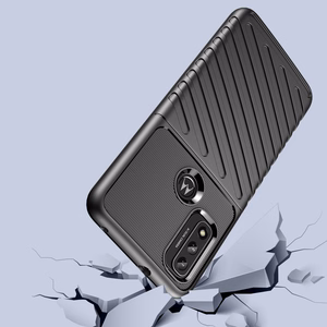 Thunder viedtālruņa apvalks elastīgs bruņu pārsegs Motorola Moto G Play 2022 melns