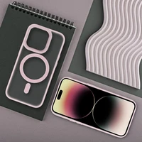 MATTE MAG COVER viedtālruņa apvalks, saderīgs ar MagSafe, IPHONE 16 Pro rozā