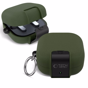 Tech-Protect Slim Hook maciņš priekš Samsung Galaxy Buds 4 / 4 Pro zaļš