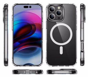 Perfectionists Caurspīdīgs magnētiskais futrālis Apple iPhone 15 Pro, caurspīdīgs
