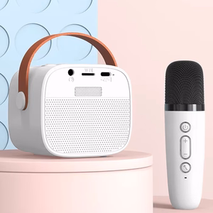 Blavec Portable Bluetooth Speaker WS-07 Karaoke Party - 5W with 2 microphones (WS07-2MW) white