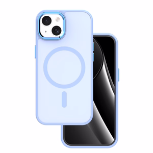 Frozen Magnētiskais viedtālruņa apvalks iPhone 15 6,1" gaiši zils
