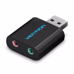 Vention USB External Sound Card Black Metal Type