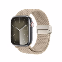 DUX DUCIS MIXTURE PRO elastīgā pītā pulksteņa siksna Apple Watch 42/44/45/49 mm smilškrāsas