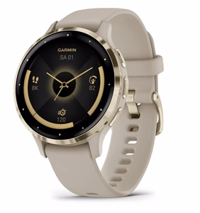 Garmin viedpulkstenis Venu 3S (010-02785-02) – pelēks / zelta krāsā