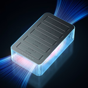 Orico 6656C3-C 5 ligzdu dokstacija ar bezsaistes klonēšanas funkciju 2,5"/3,5" SATA HDD/SSD - pelēks