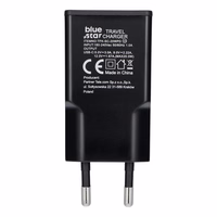 Ceļojumu lādētājs Blue Star Slim GaN 1x Type C PD QC4.0 3A 20W melns