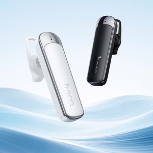 Hoco E201 bezvadu mono austiņa ar mikrofonu, ENC, Bluetooth 6.0, 130 mAh, balta