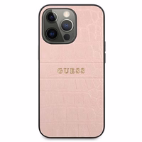 Guess Croco Strap Collection viedtālruņa apvalks iPhone 13 Pro / 13 6.1" - rozā