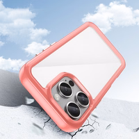 Outer Space viedtālruņa apvalks ar gēla rāmi iPhone 16 Pro - sarkans