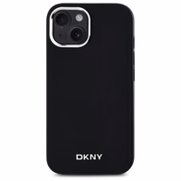 DKNY Vienkāršs logotips Magnētiskais viedtālruņa apvalks iPhone 14 - melns