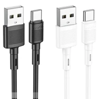 Kabelis USB A uz USB C Hoco 3A 1 m X83 melns