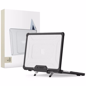 Tech-Protect SmartShell Pro macins priekš Macbook Pro 14 M1 / M2 / M3 / M4 / M5 2021-2025 - Melns un caurspidigs